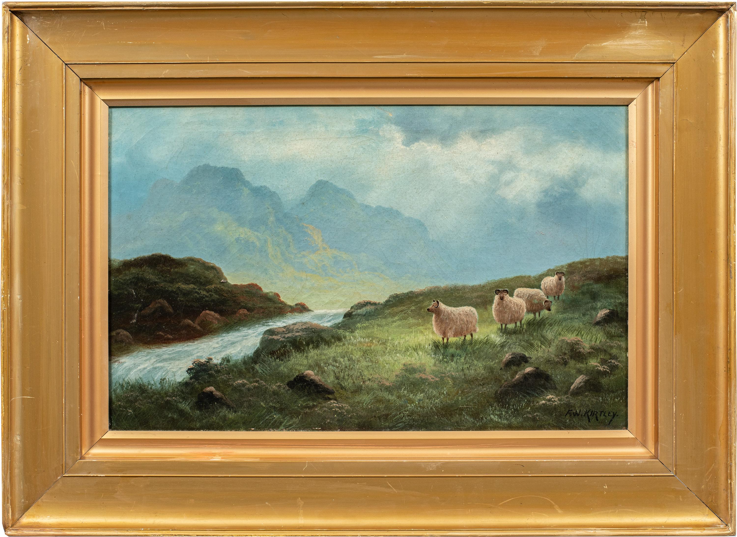 F.W. Kirtley (British) - 19th century Scottish Highland landscape painting