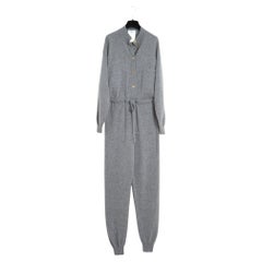 FW1991 Chanel Iconic Grey Cashmere Jumpsuit FR38/40 Pristine