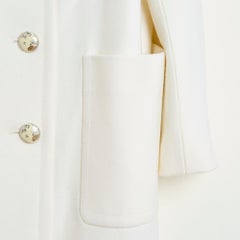 FW2017 Chanel FR50 Ecru Wool Coat Jacket