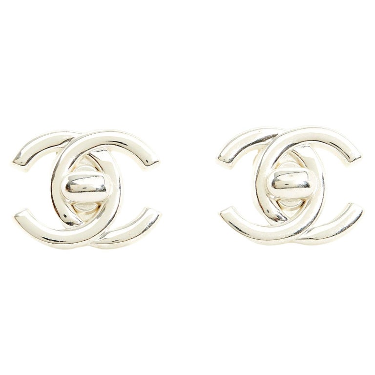 Chanel Womens Earrings, Silver