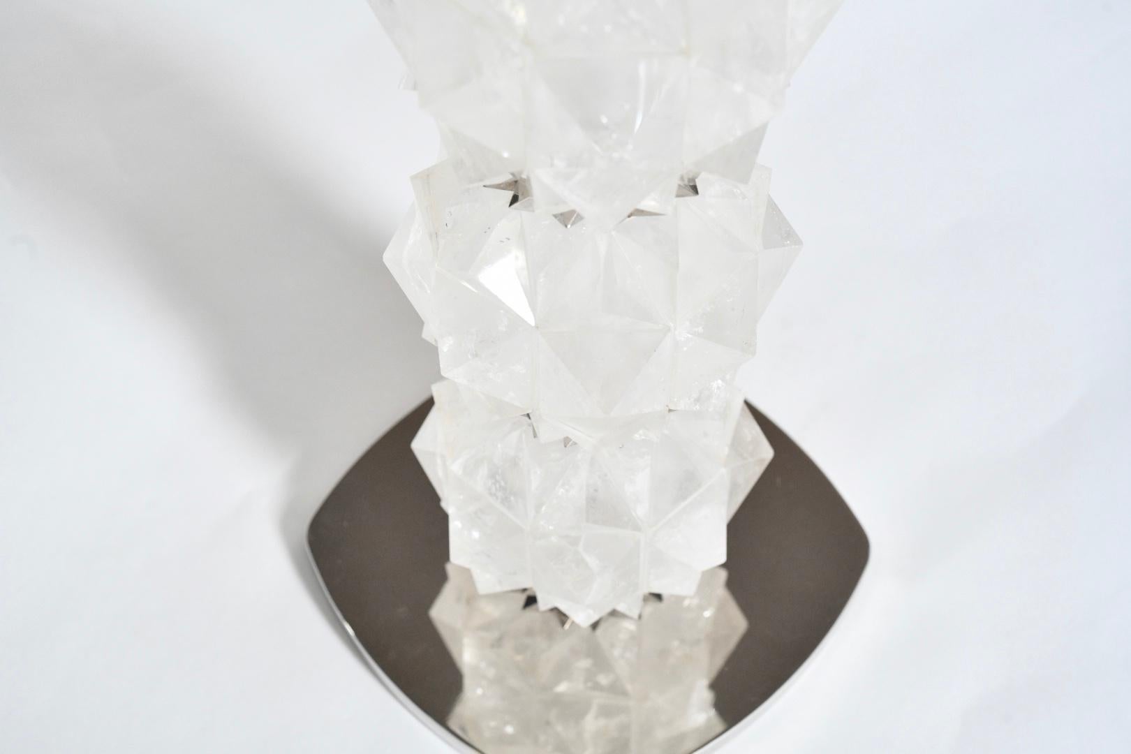 Contemporary FWN I Rock Crystal Lamps by Phoenix For Sale
