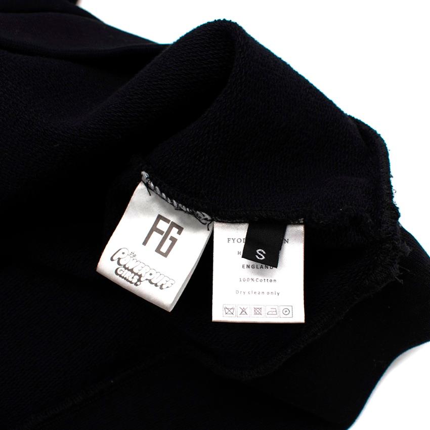 Fyodor Golan PowerPuff Girls Black Cotton Sweatshirt - Size S In Excellent Condition For Sale In London, GB