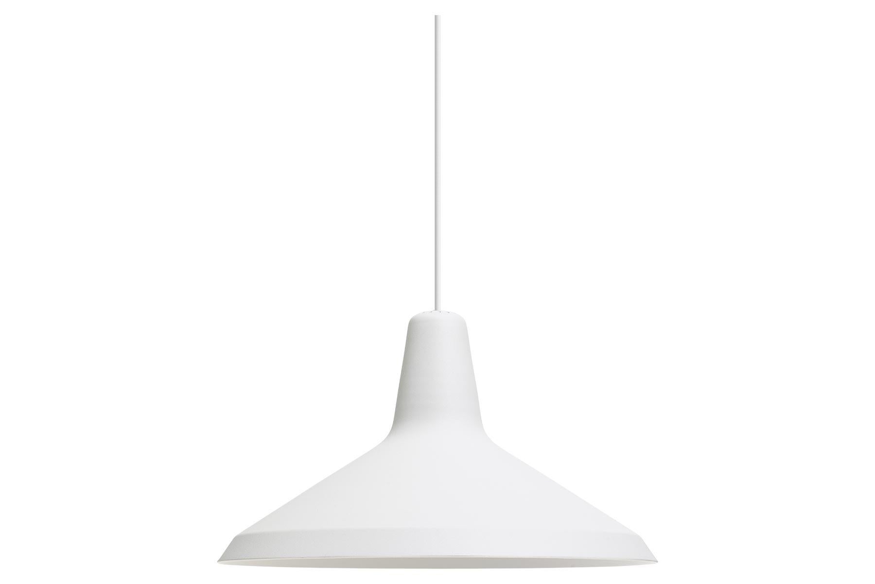 Designed in the 1950s by Greta M. Grossman, the G-10 Pendant is another of her undiscovered designs. The pendant is characterized by its Industrial look with a rough surfaced lampshade and clean lines, but at the same time holds a soft, feminine and