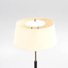 Mid-Century Modern Floor Lamp by Bergboms, Brass & Wood, Sweden, 1950s