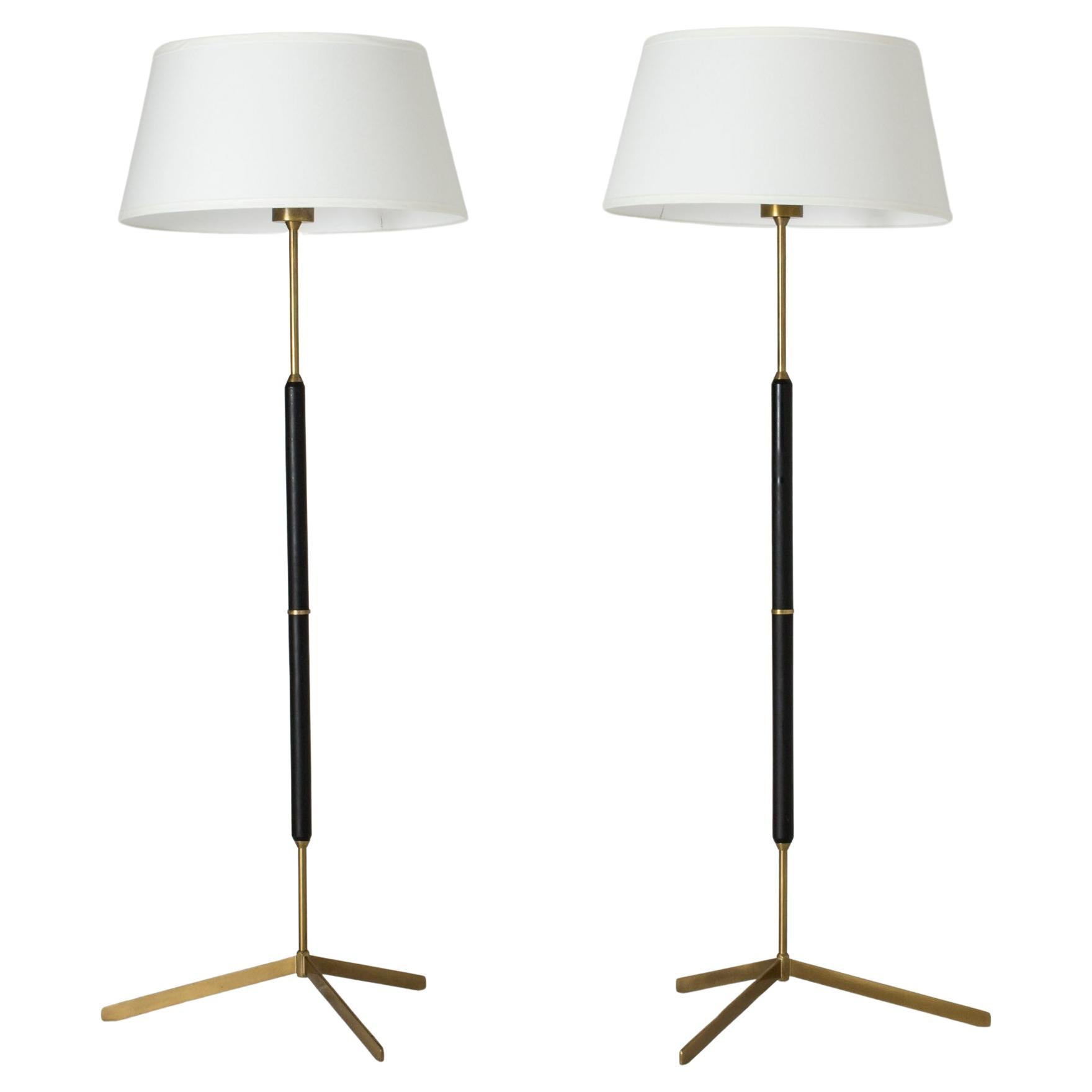 G 31 model floor lamps by Bergboms, Sweden For Sale