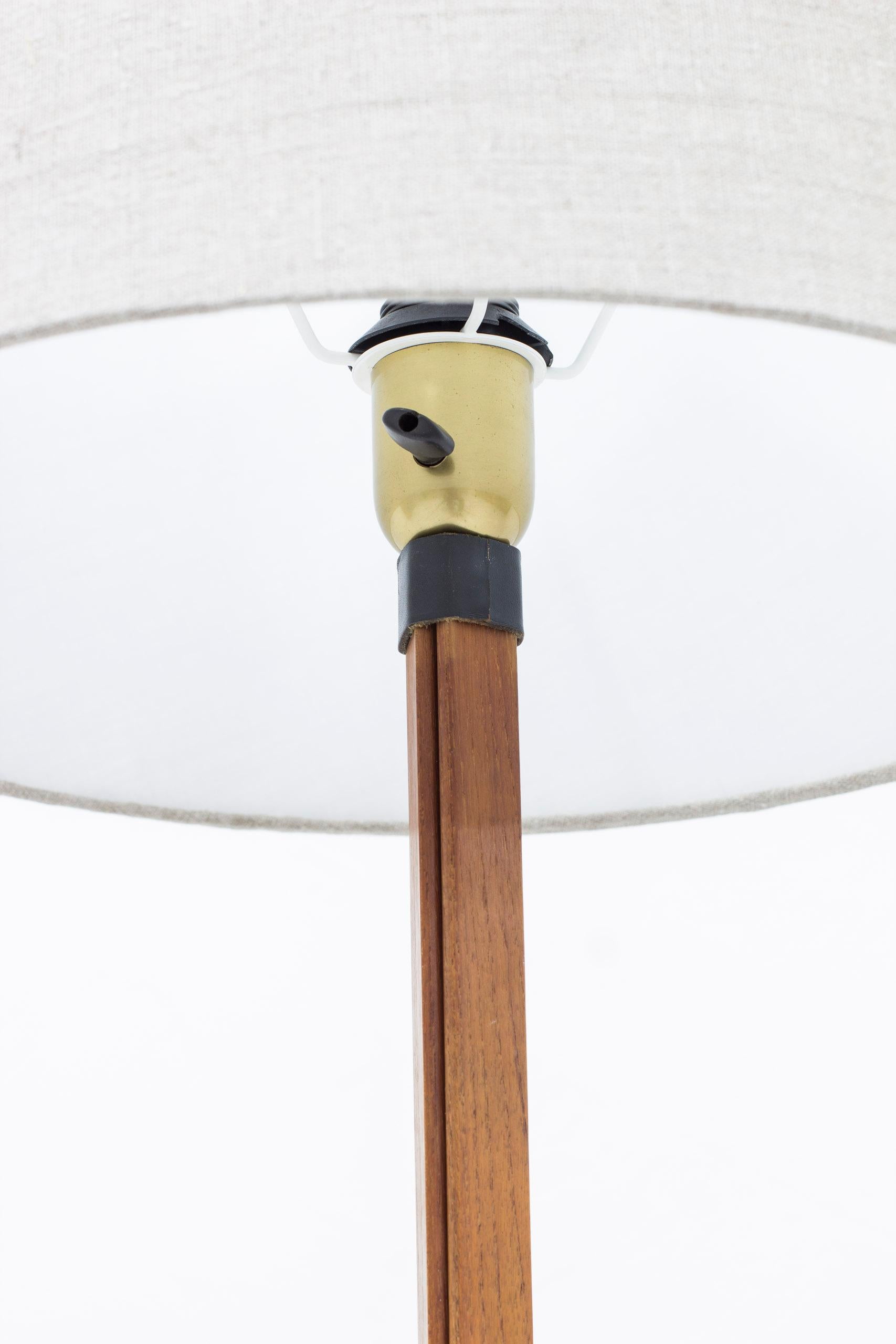 Mid-20th Century G-35 Teak Floor Lamp by Alf Svensson for Bergboms, Sweden, 1950s For Sale