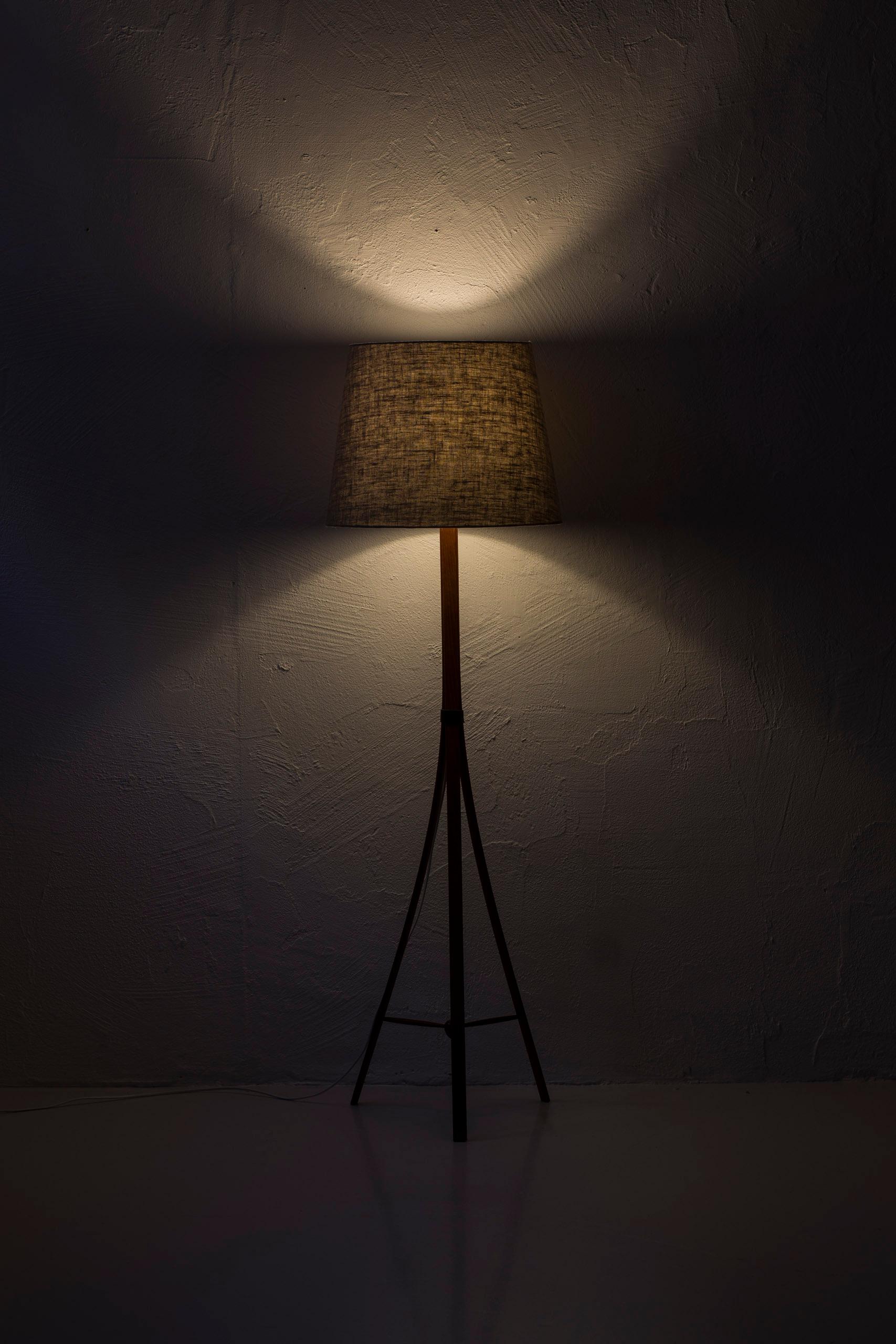 G-35 Teak Floor Lamp by Alf Svensson for Bergboms, Sweden, 1950s For Sale 1