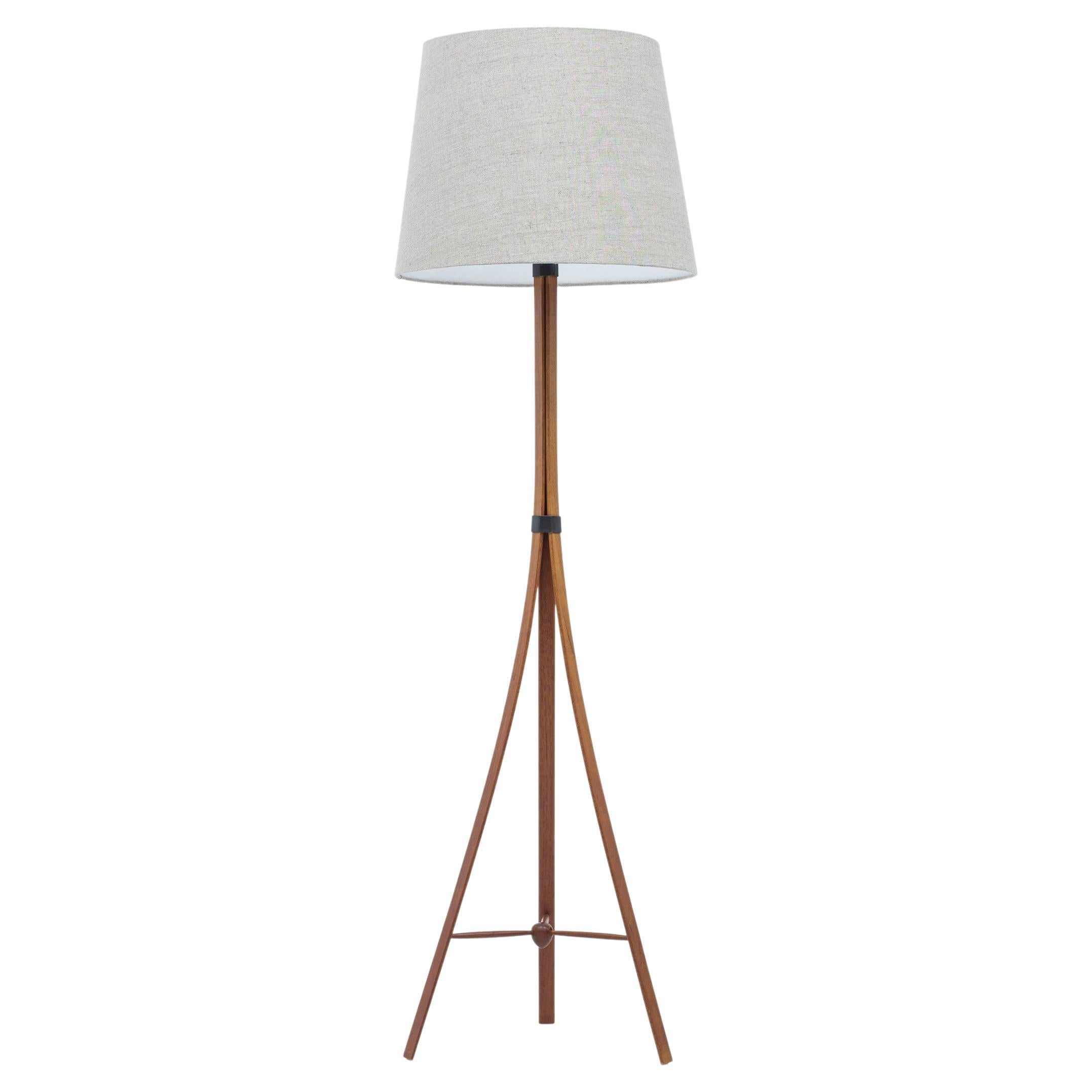 G-35 Teak Floor Lamp by Alf Svensson for Bergboms, Sweden, 1950s For Sale  at 1stDibs