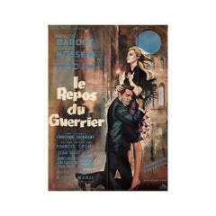 Original 1962 poster for Le Repos du Guerrier by G. Allard - Brigitte Bardot