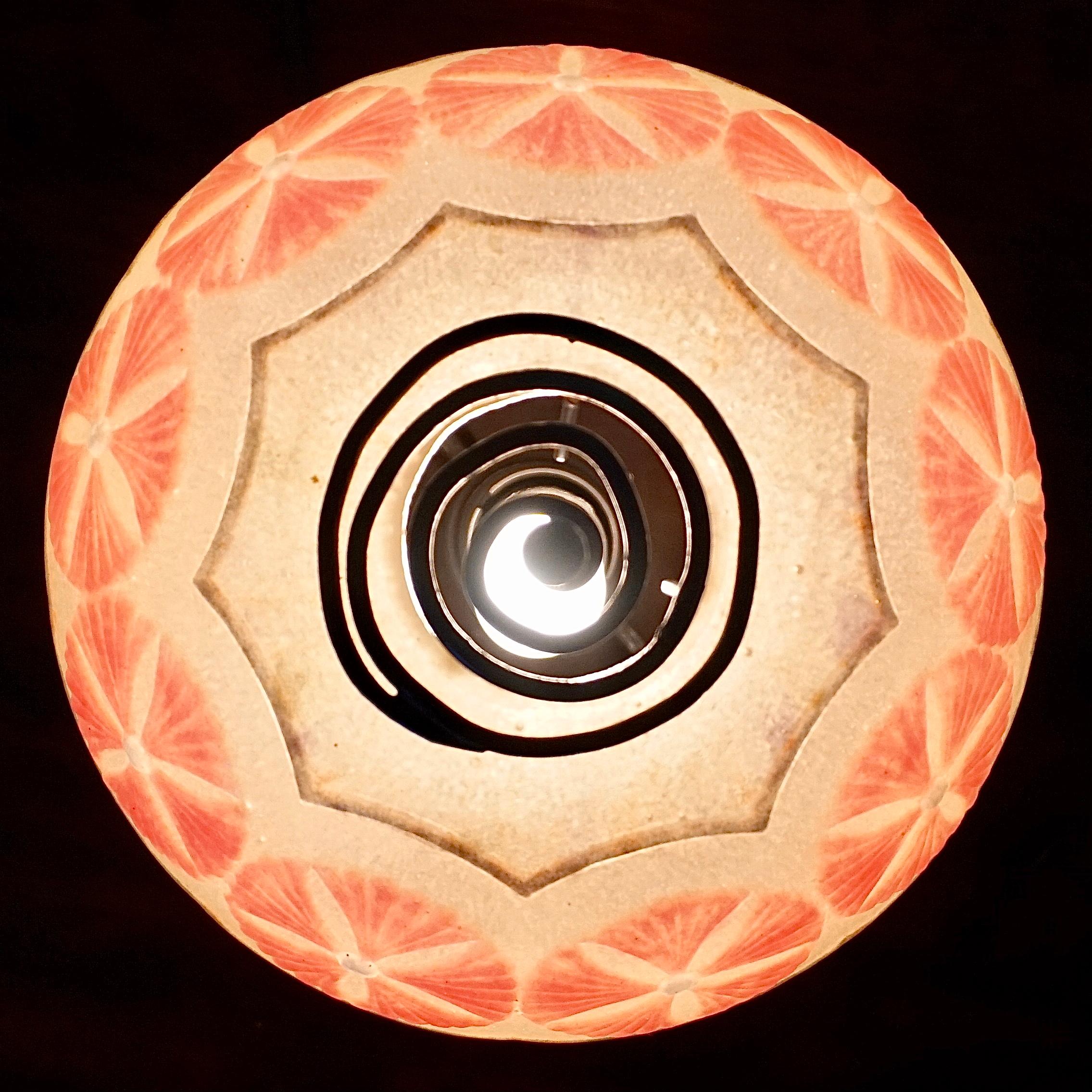 G Argy Rousseau Pate De Verre Art Deco Lamp 4