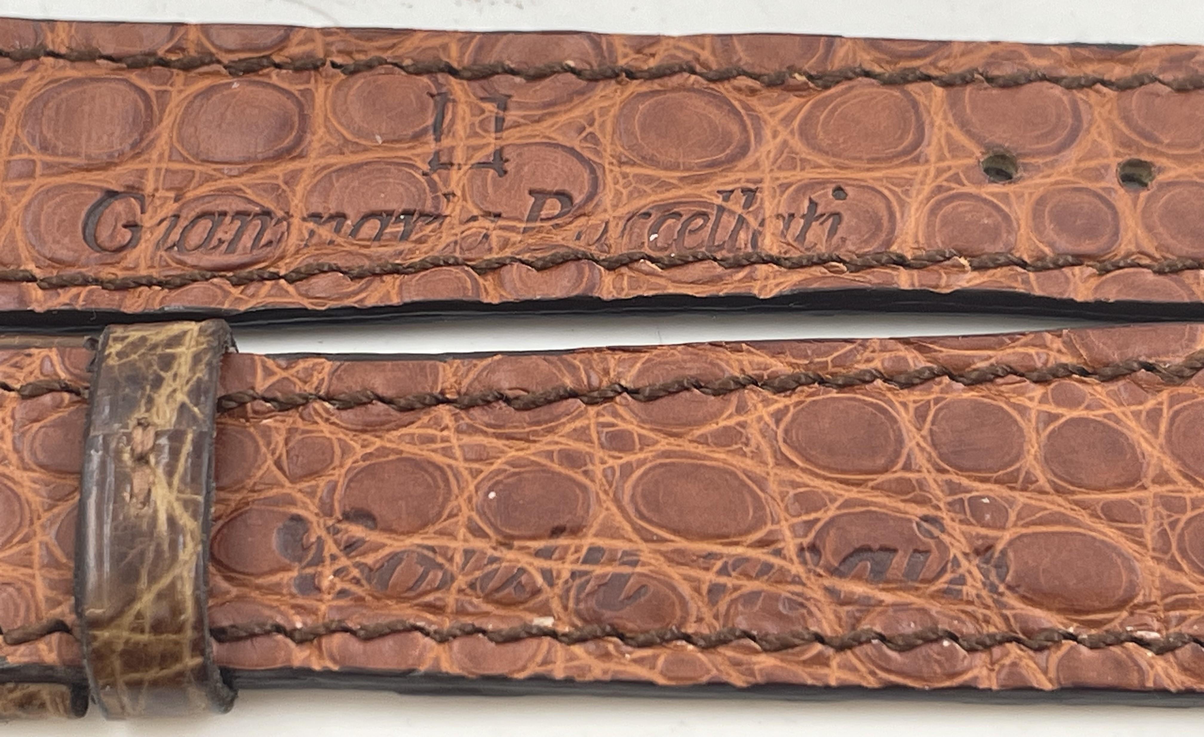 G. Buccellati Raro set di 4 orologi marroni con cinturino in pelle &New In condizioni ottime in vendita a New York, NY