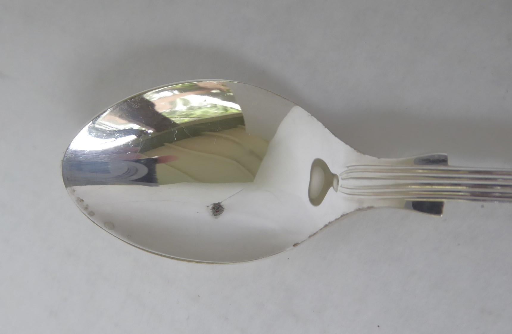 G. Butler of Sheffield Cavendish Fiddle Thread & Shell Silverware 50 pcs British 3