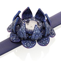 G by GLEN SPIRO Secret Flower Sapphire Reveal Watch