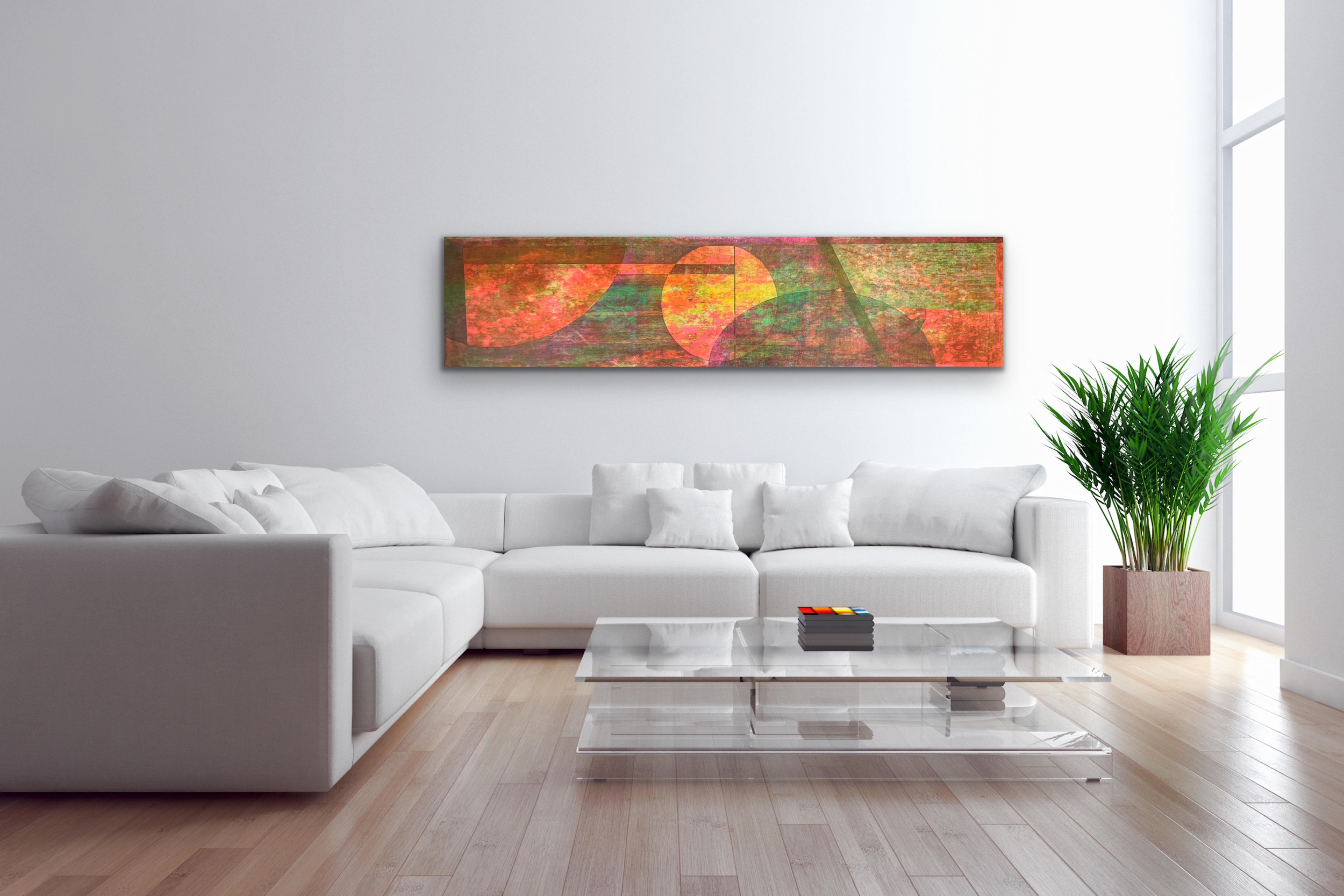 EXODUS 28 African-American Art colorful abstract red orange green purple yellow For Sale 13