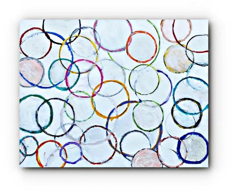 G. Campbell Lyman Abstract Painting - Aggregate #20 (Large Abstract Contemporary Painting)