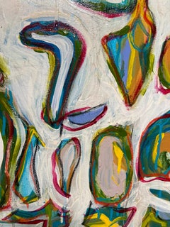Archipelago (Abstract Contemporary Painting, Framed)
