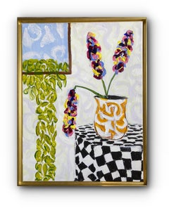 "Flowers Never Seen #10" - Framed Contemporary Painting