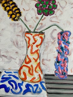 "Flowers Never Seen #12" - Framed Contemporary Painting