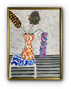 "Flowers Never Seen #12" - Framed Contemporary Painting