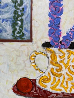 "Flowers Never Seen #6" - Contemporary Multimedia Abstract Painting, Framed
