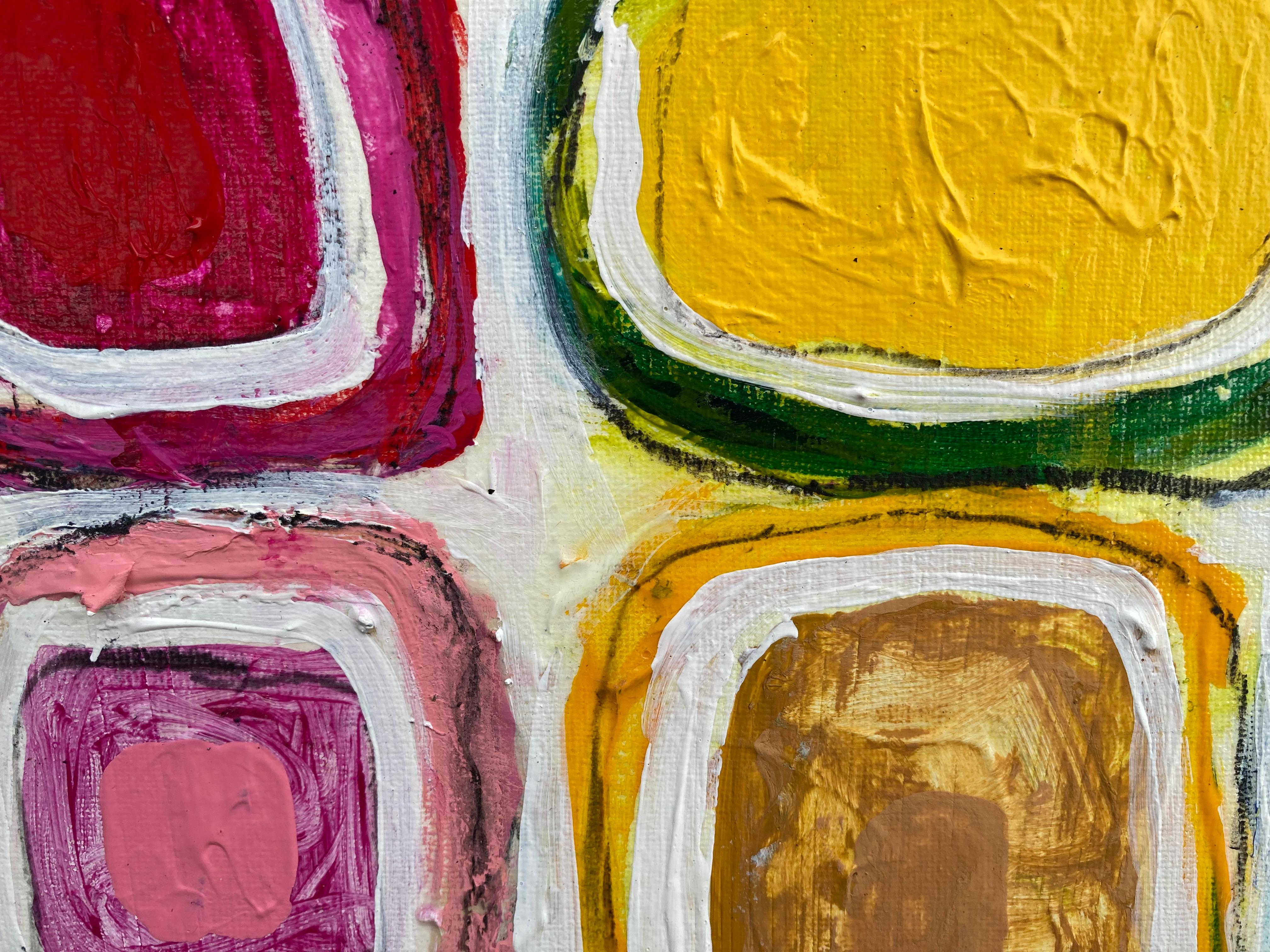 Gridish #31 (Quadro astratto contemporaneo con cornice) - Painting Astratto di G. Campbell Lyman