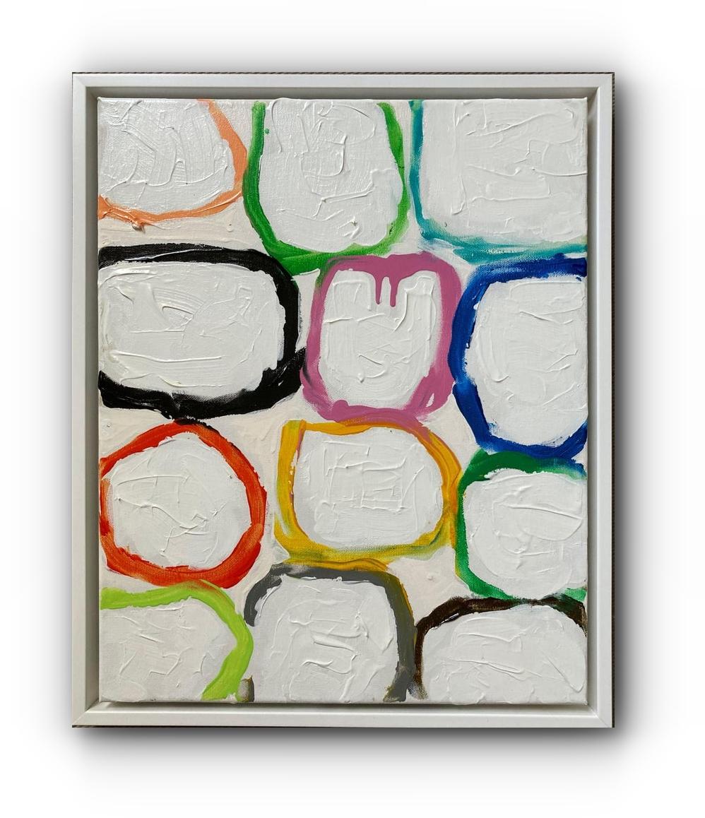 G. Campbell Lyman Abstract Painting - Gridish #7