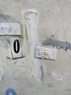 Jetsam (peinture abstraite contemporaine encadrée)