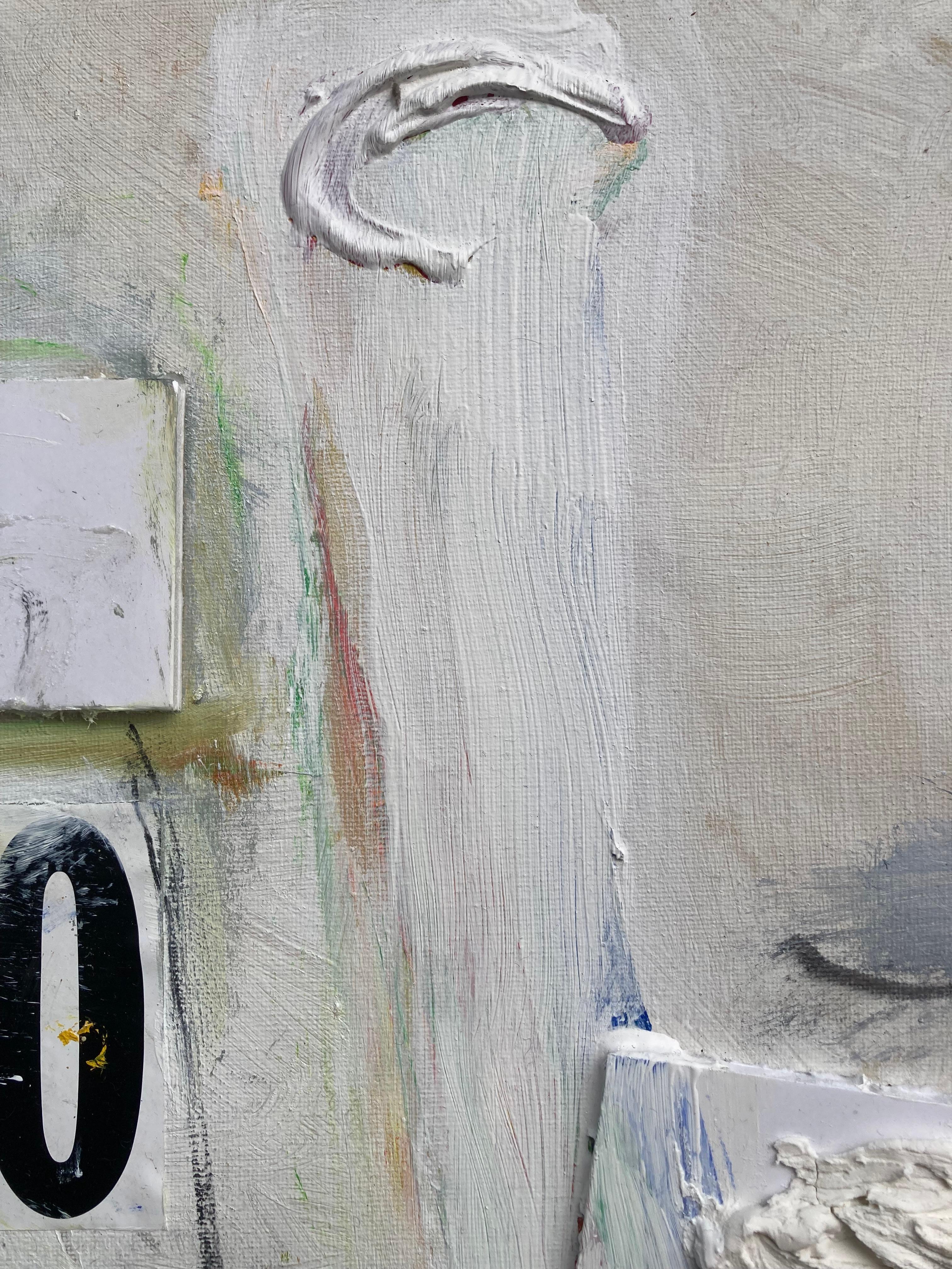 Jetsam (gerahmtes abstraktes Contemporary-Gemälde) im Angebot 1