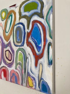 "Lost Languages #5" - Contemporary Multimedia Abstract Painting