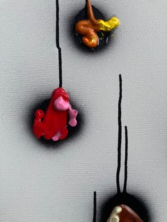 "Manna #3" - Framed Abstract Contemporary Painting