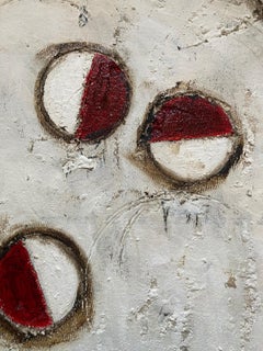 Mehrreihige #13 (Framed Contemporary Abstraktes Gemälde)