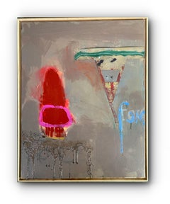 Rosetta n° 14 (peinture contemporaine abstraite, encadrée)