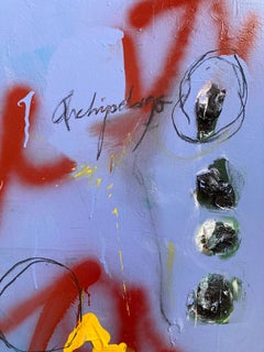 Rosetta #15 (Abstract Contemporary Painting, Framed)