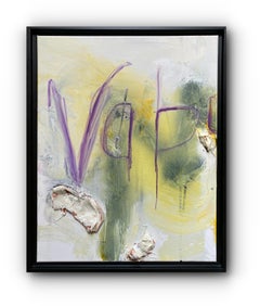 Rosetta #5 (Abstract Contemporary Painting, Framed)