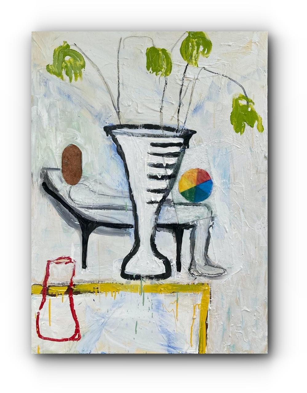 Artist’s Statement: “I have decided to make available some work I did back in the 90's that I had put aside because I didn't want to sell it at the time. You can tell that I had been looking at a lot of Eighties painters such as Donald Baechler,