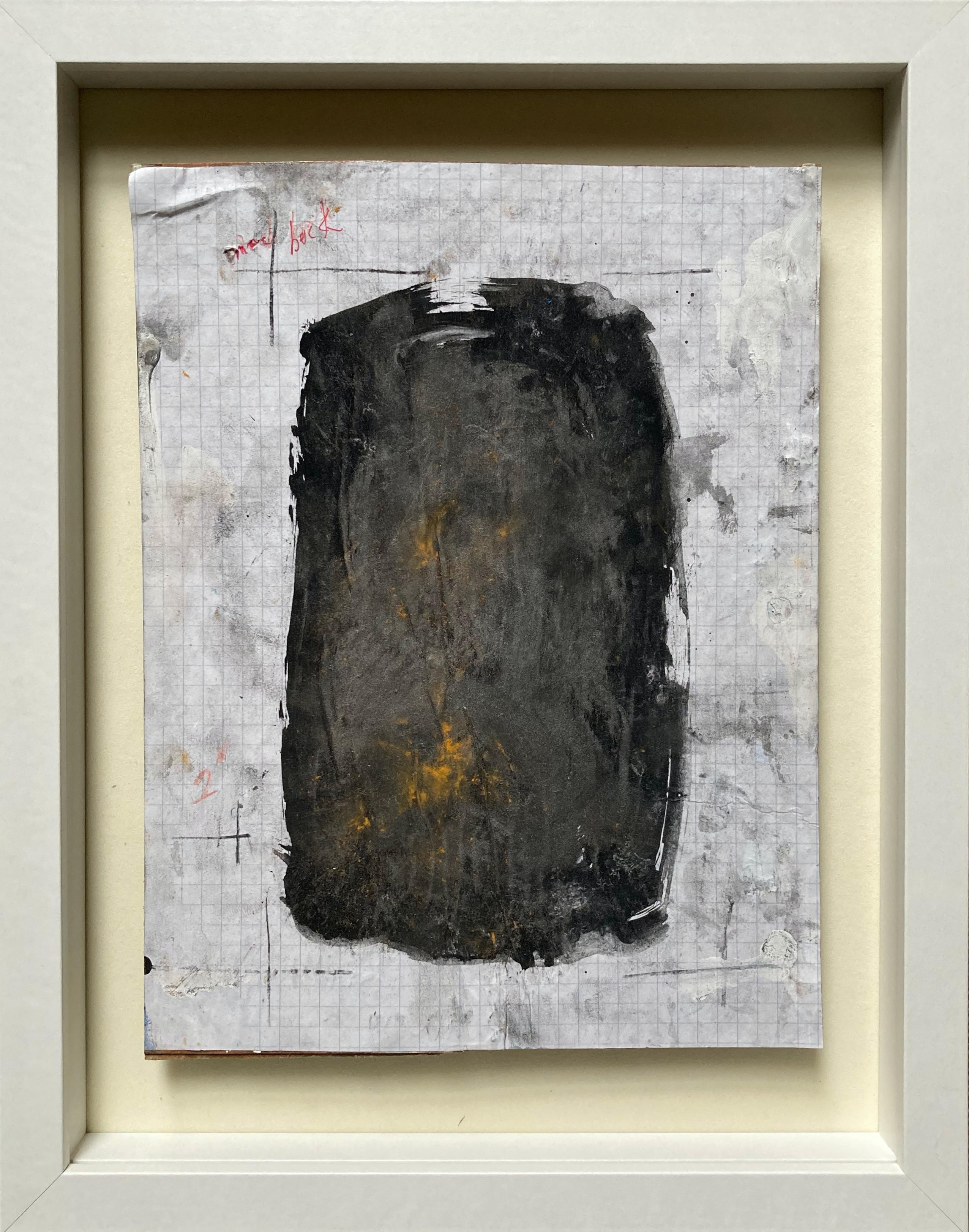 Abstract Painting G. Campbell Lyman - ""Paladin #2" - Peinture abstraite contemporaine multimédia encadrée