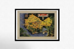 Original map poster by G. Carriat Rolant for AOF (Afrique Occidentale Française)