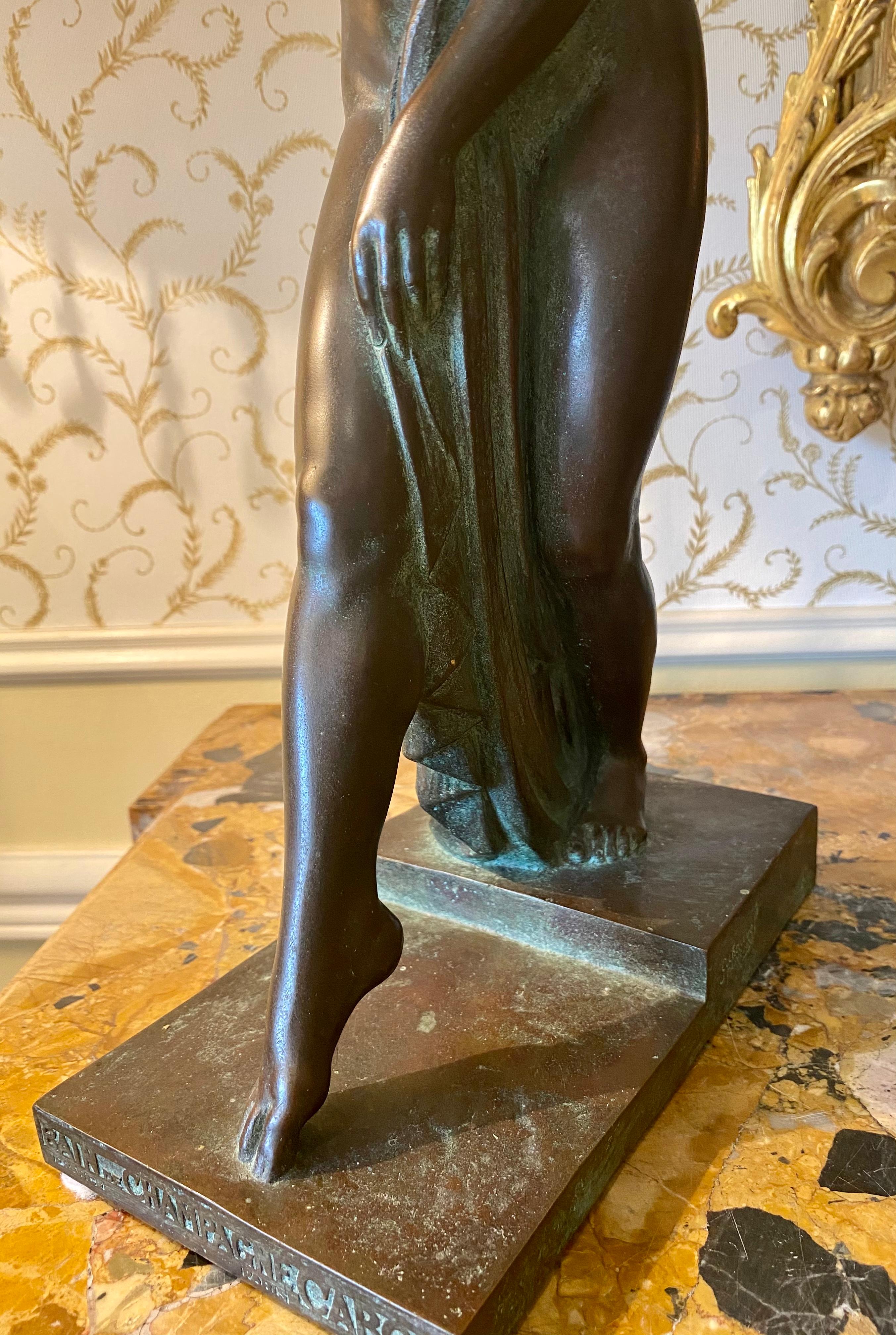 French G. Chauvel, Bronze Statuette 