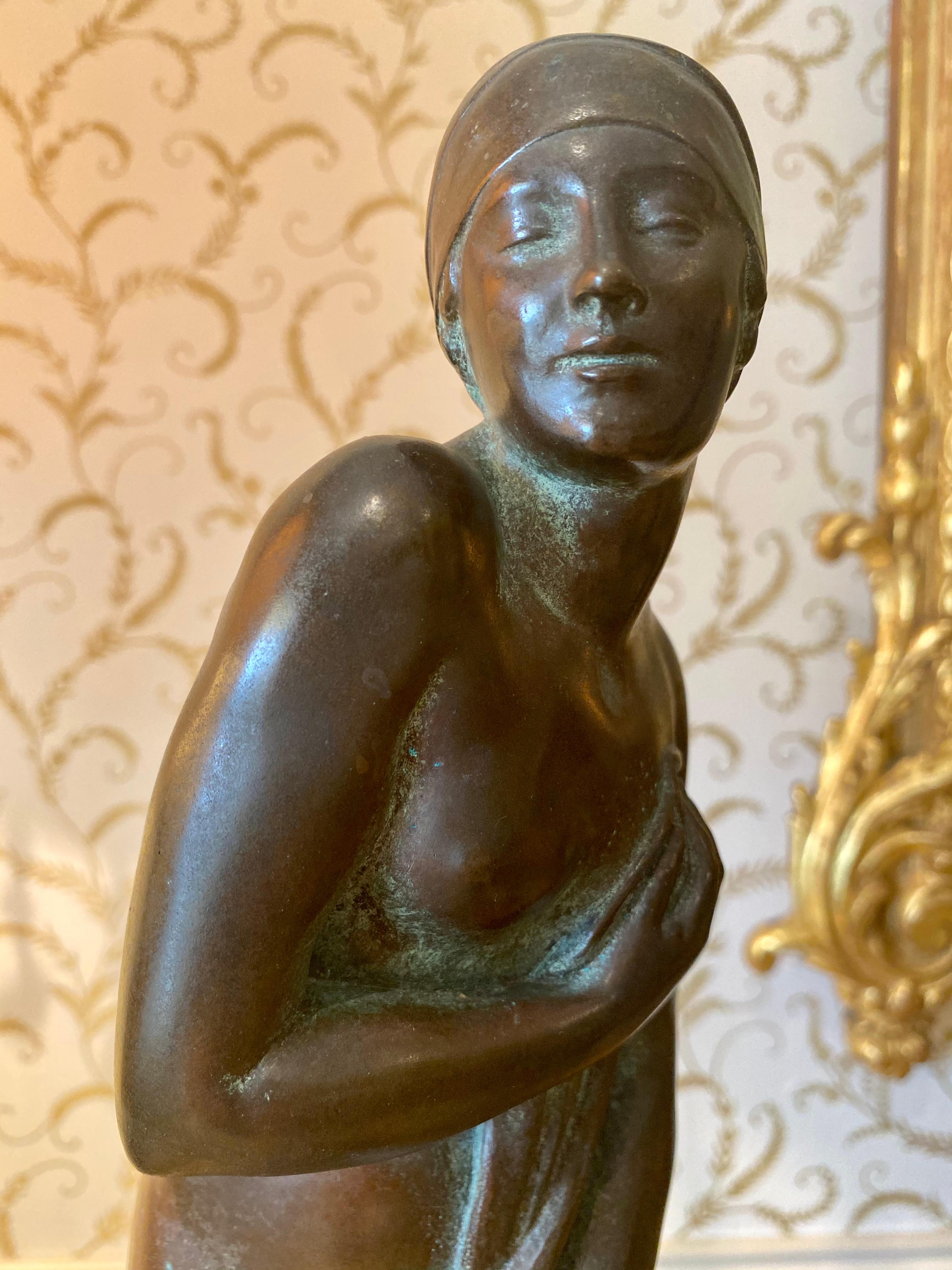 Porcelain G. Chauvel, Bronze Statuette 