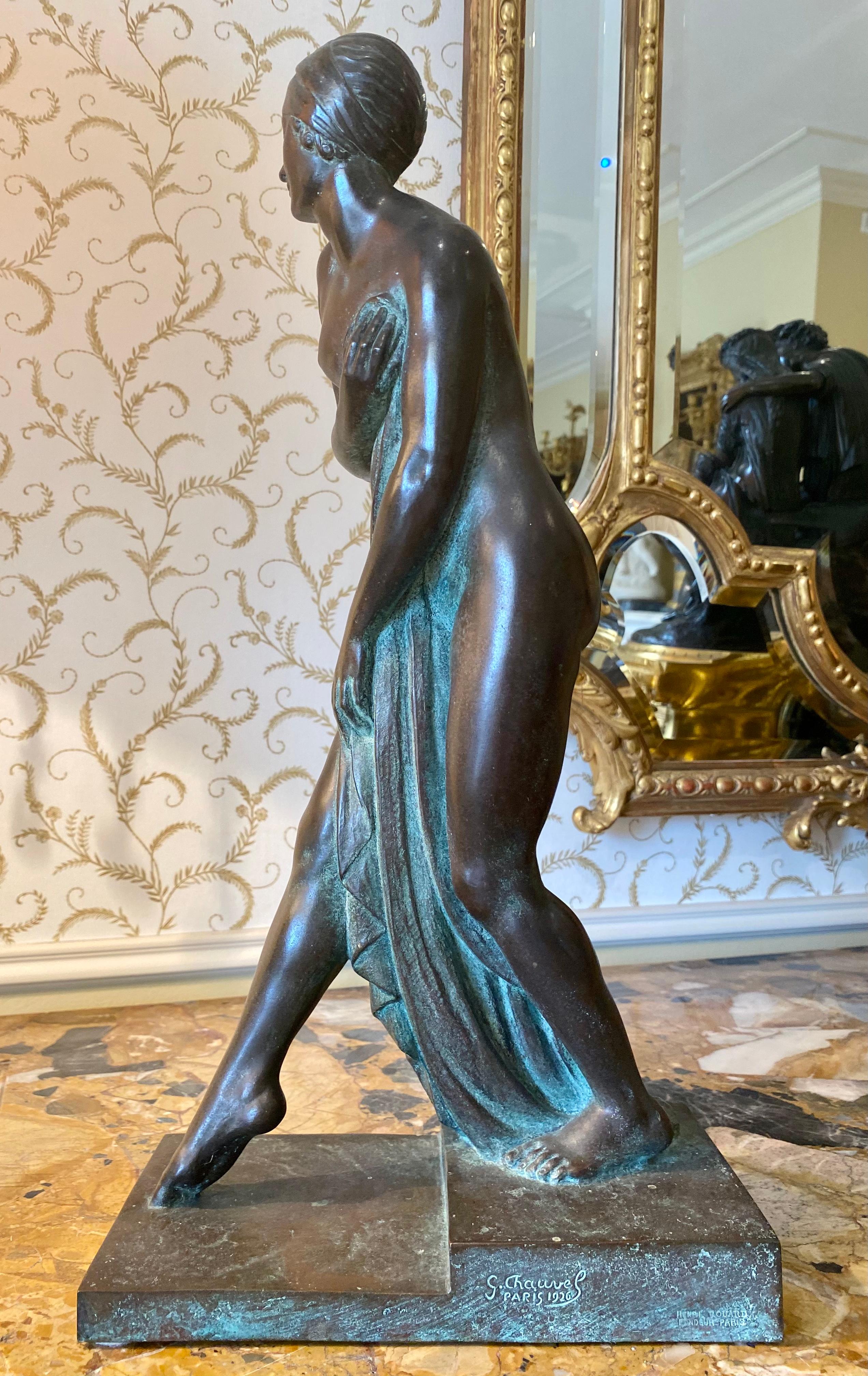 G. Chauvel, Bronze Statuette 