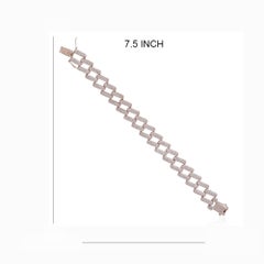 G-Farbe, SI-Reinheit, Diamant, 14-karätiges Roségold, Miami-Armband mit kubanischen Gliedern, edler Schmuck