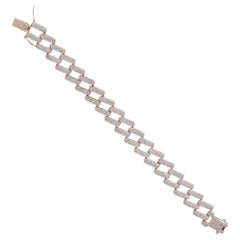 G-Farbe, SI-Reinheit, Diamant, 14-karätiges Roségold, Miami-Armband mit kubanischen Gliedern, edler Schmuck