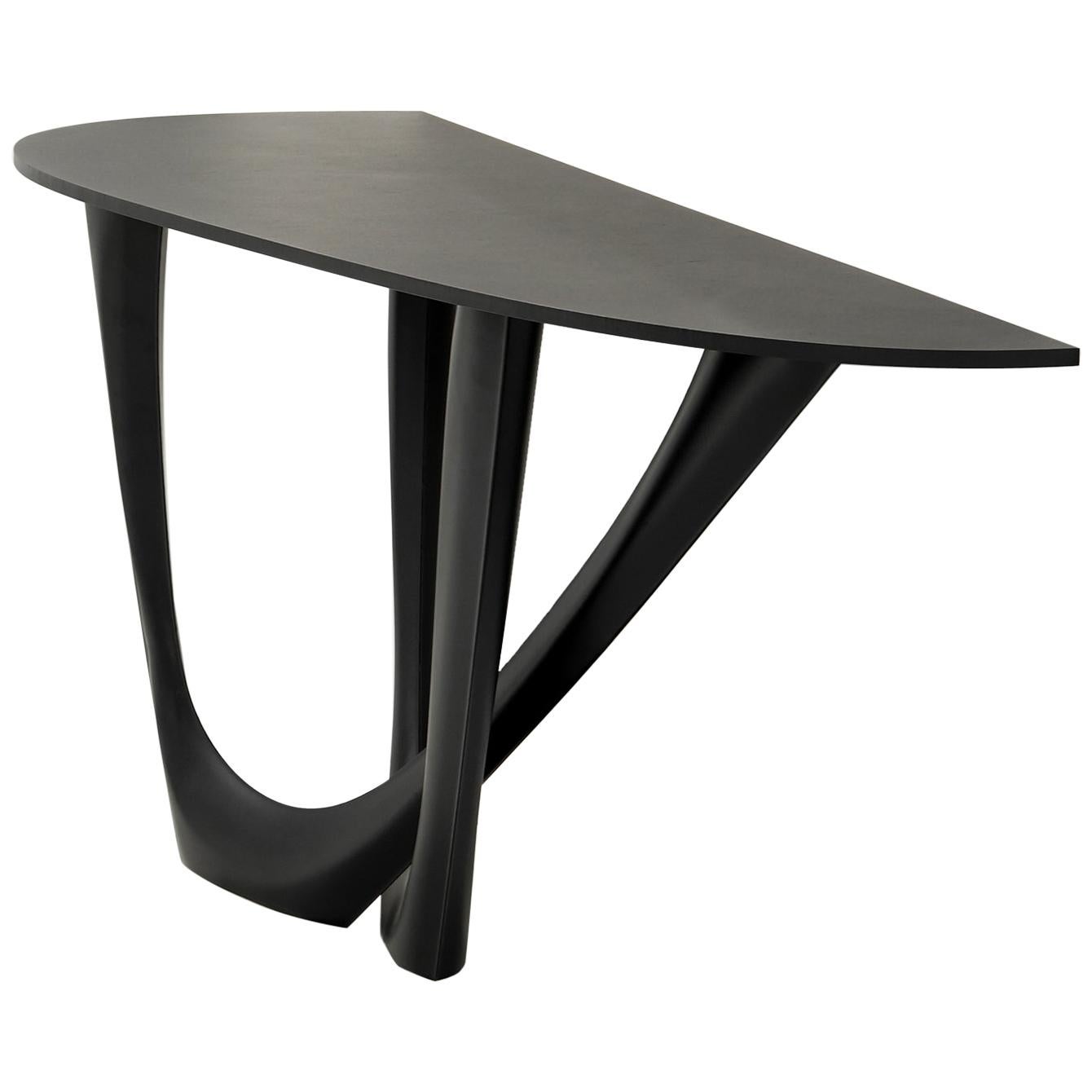 G-Console Table Duo in Powder-Coated Steel Base and Top by Zieta