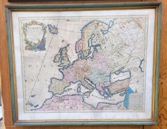 G De l'Isle- Ieremiah Wolff- 6 Engravings On The Continents, 18th Century