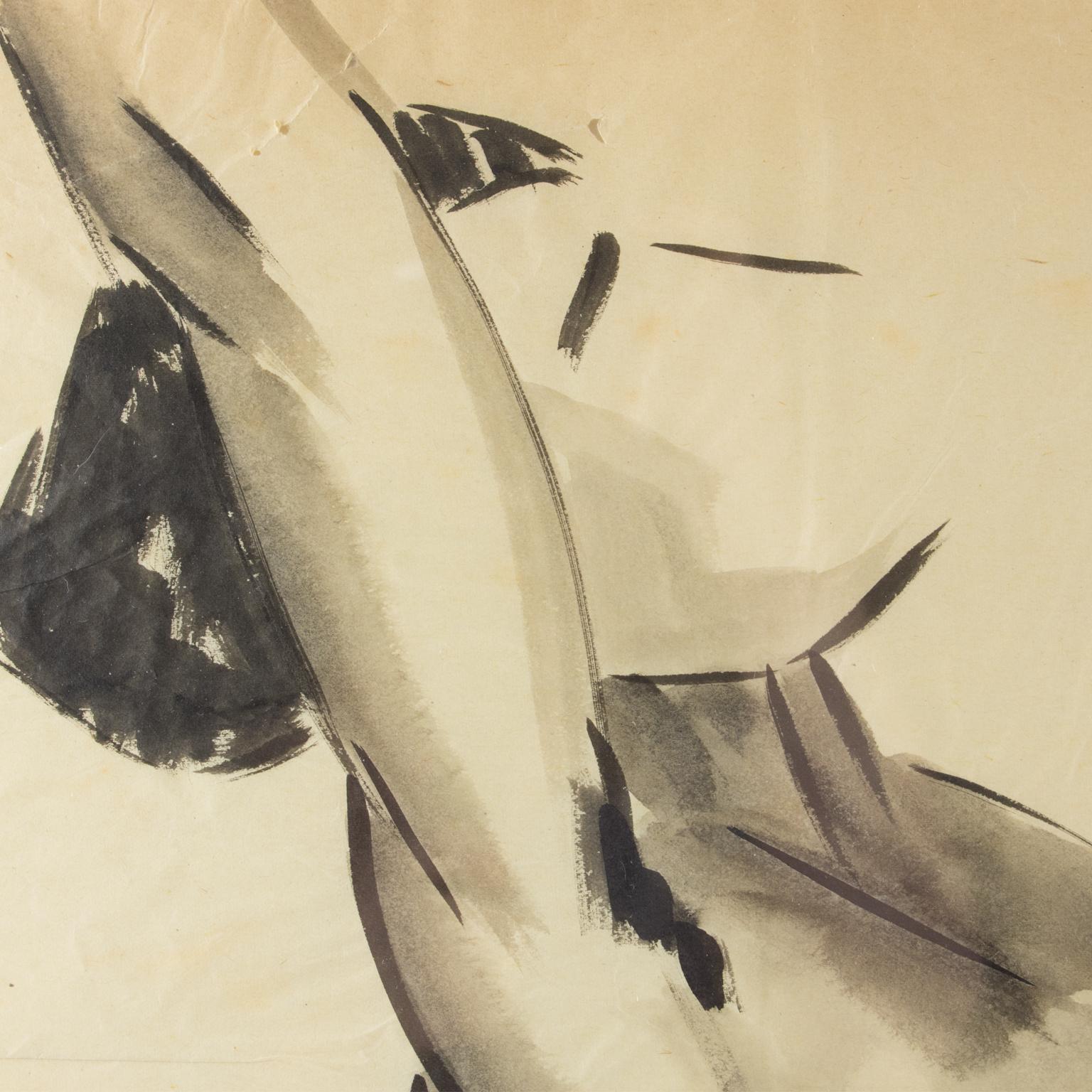 Weibliche Aktstudie Schwarze Bleistiftzeichnung von G. Debotoiyche, 1923 im Angebot 7