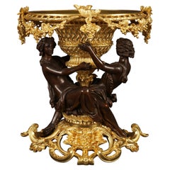 G. Denière, "Drunken Hercules" Centerpiece, France, Circa 1870