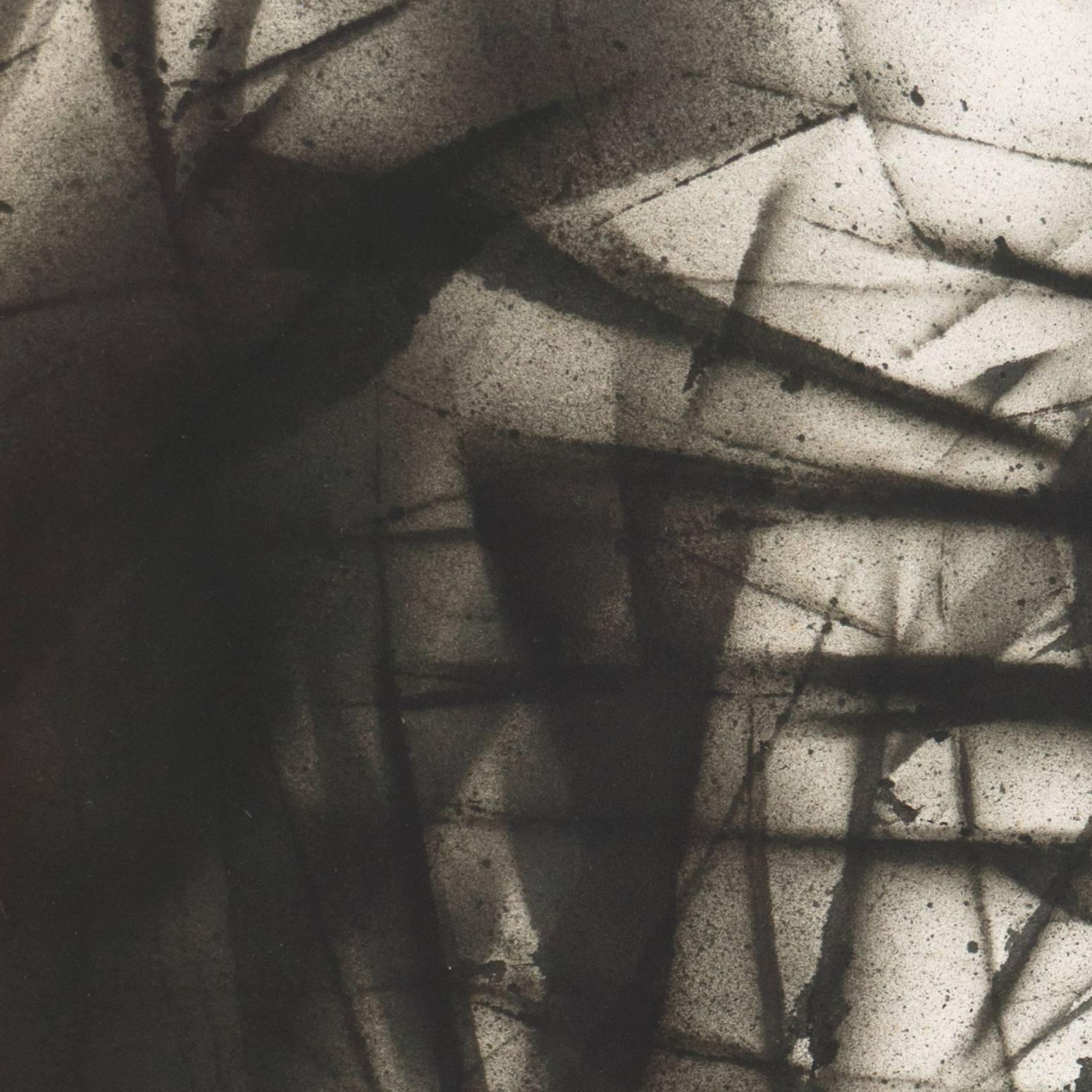 'Abstract Figure, Ebony and Cream' For Sale 1