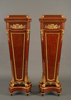 G. Durand, Par de pedestales de exposición, Francia, hacia 1880