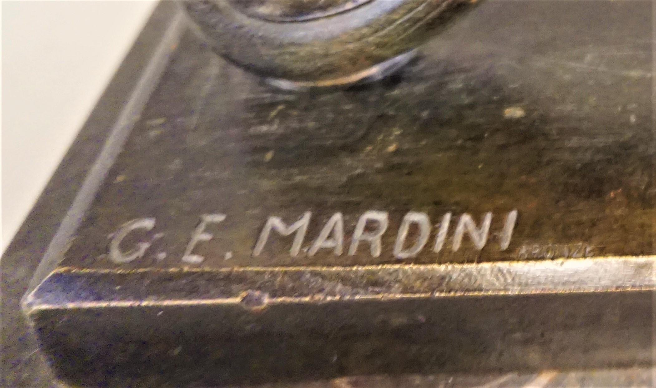 G. E. Mardini Art Deco Bronze Riding Motorcycle 3