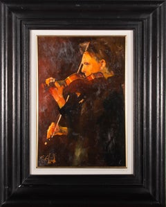 G. Elliott - Contemporary Oil, The Violin Player